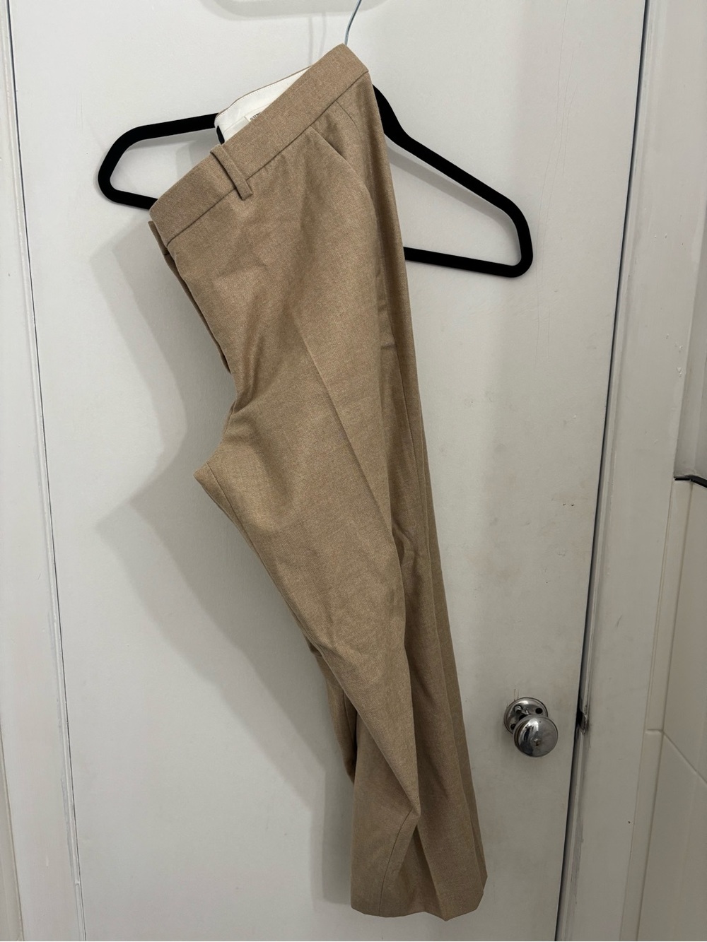 Theory Wide-Leg Pull-On Pants in Tan NOT charcoal - Picture 2 of 5